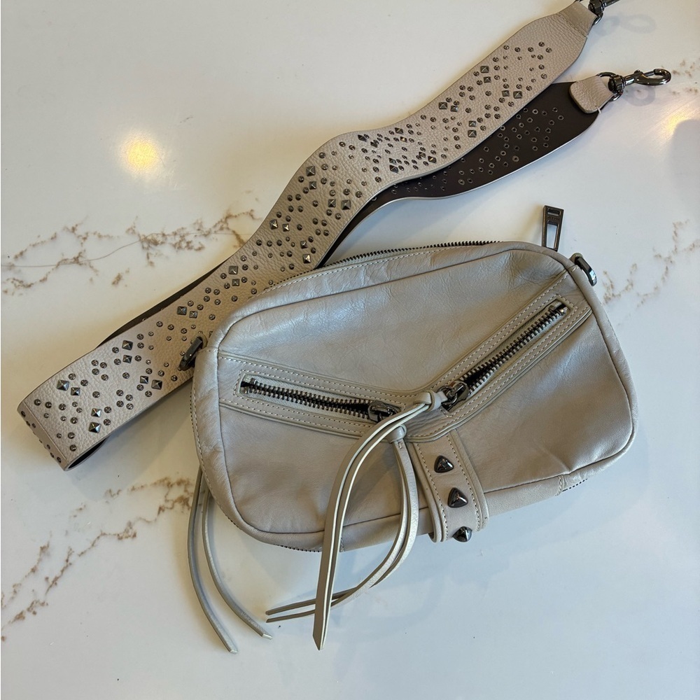 Botkier gray crossbody studded bag